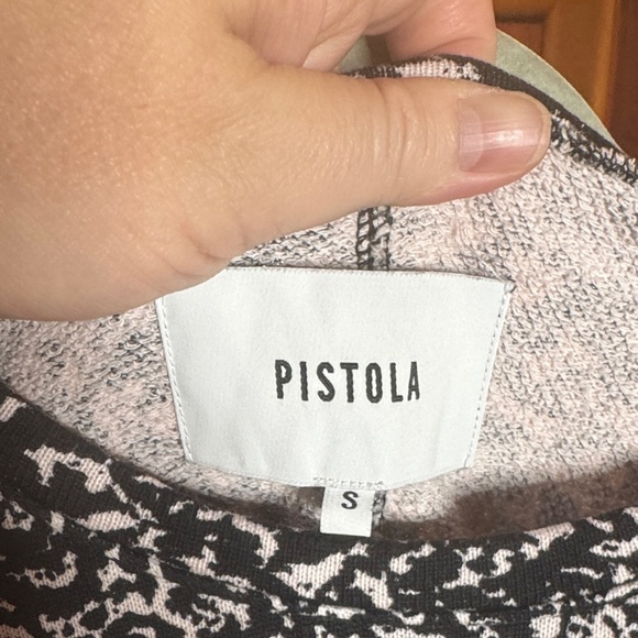 Pistola Nikki 100% Cotton Sweatshirt in White Noise Size Small Oversized - Picture 3 of 8